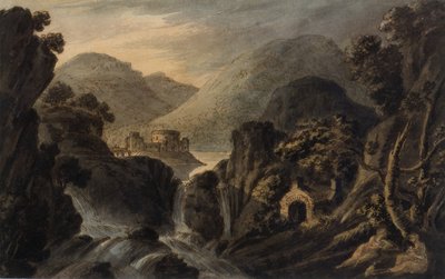 Classical Landscape with Cascade by Robert Adam